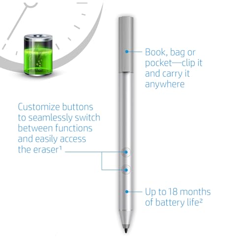 Genuine Digital Stylus Pen for HP Pavilion x360 14m-ba0xx,14 -ba0xx, 14m-cd0xx - style: for x360 14m-ba
