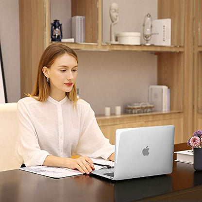 MOSISO Compatible with MacBook Pro 15 inch Case A1990 A1707, Crystal Clear | Protective Crack-Resistant Plastic Peony Hard Shell Case&Keyboard Cover Skin& Screen Protector - color: Crystal Clear