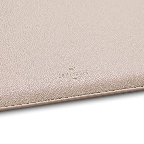 Comfyable Laptop Sleeve 13 Inch Precisely Compatible with MacBook Air M5 2026 & MacBook Pro/Neo A18, Faux Leather Cover Case, Sand - color: Sand, size: For 13" MacBook Pro & Air & Neo