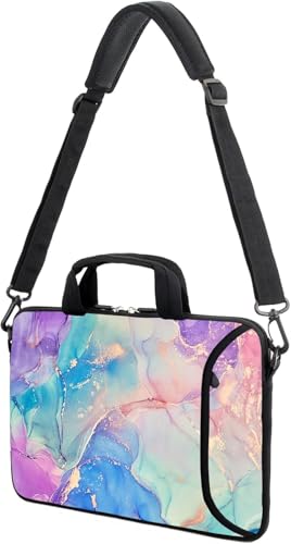 15" laptop sleeve laptop bag chromebook case adjustable shoulder strap with handle accessory pocket for men women (RYD-15-10) - color: Ryd-15-10