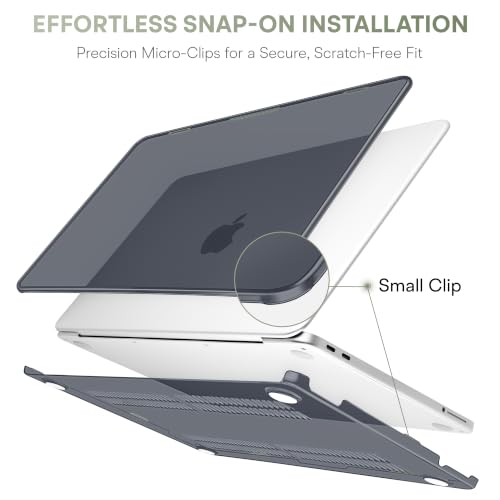 May Chen for MacBook Neo 13 inch Liquid Retina Display ((2026 Release A3404), Slim & Lightweight Protective Case with Screen Protector&Keyboard Cover&Dust Plug, Crystal Black - color: Crystal Black
