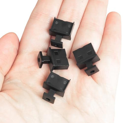 16PCS Dustproof Cover USB Port Dust Plug with Handle PE Heat Resistant Material Dust Cap Female Port Dust Protector Black