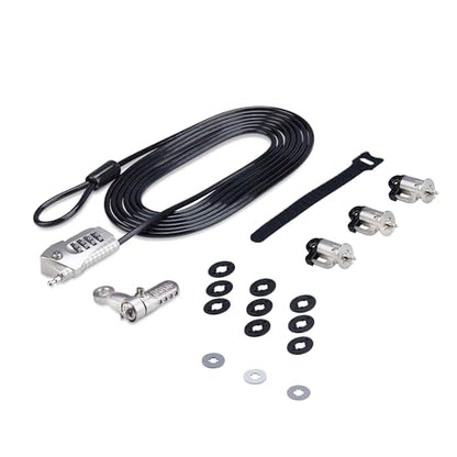 StarTech Laptop/Desktop & Peripheral Lock Kit, 10ft (3m) Steel Cable, TAA | K-Slot, Theft-Deterring Security Lock, 3x Devices, 3M4-DESK-LOCKING-KIT - style: Peripherals Locking Kit