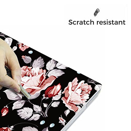Laptop Skin Sticker,13.3 14 15 15.4 15.6 inch Laptop Skins,Universal Vinyl Decal,Dustproof Scratch Resistant Reusable Cover Protector with Free 2 Wrist Pads (Pink Flower) - color: Pink Flower