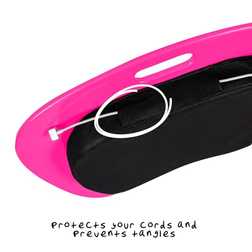 Honey-Can-Do TBL-06322 Portable Laptop Lap Desk with Handle, Hot Pink, 23 L x 16 W x 2.5 H