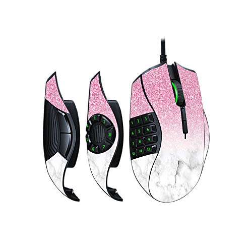 MightySkins Skin Compatible with Razer Naga Trinity - Marble Glitz | Protective, Durable, and Unique Vinyl Decal wrap Cover | Easy to Apply, Remove, and Change Styles | Made in The USA - color: Marble Glitz