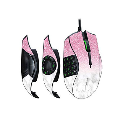 MightySkins Skin Compatible with Razer Naga Trinity - Marble Glitz | Protective, Durable, and Unique Vinyl Decal wrap Cover | Easy to Apply, Remove, and Change Styles | Made in The USA - color: Marble Glitz