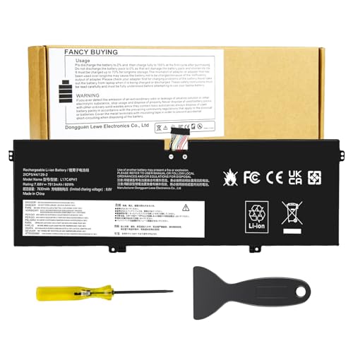 L17C4PH1 L17M4PH1 L17M4PH2 L17L4PH2 Laptop Battery for Lenovo Yoga 7 Pro Pro-13IKB C930 C930-13 C930-13IK C930-13IKB C930-131KB 930-13IKB-81EQ 81C4 81EQ Series 5B10Q82425 5B10Q82426 5B10Q82427 - size: 11.45*3.78*0.2inch