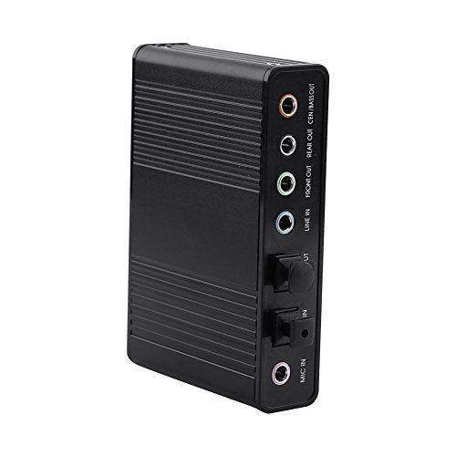 USB Audio Adapter External Sound Card with SPDIF Digital Audio Sound Cards 6 Channel 5.1 Surround USB Sound Card with Line in External Sound Card Exwindows 10