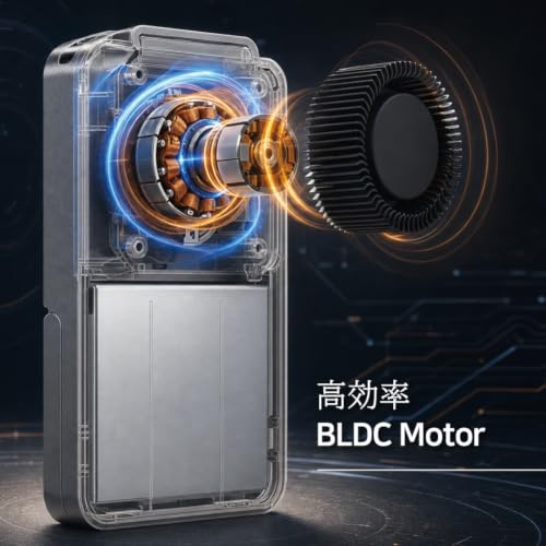 Claymore Clip Fan S Plus - Wearable Personal Fan with Ice Cooling Panel, Ultra-Slim Desk & Belt Clip Fan, USB-C Rechargeable, Quiet Motor for Outdoor Work, Travel, Golf, Hiking and Office