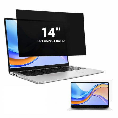 14 Inch Laptop Privacy Screen 16:9 Aspect Removable Anti Glare Blue Light Filter Protector