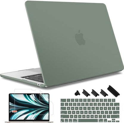 May Chen Case for MacBook Air 13/13.6-inch (M5/M4/M3/M2, 2022-2026 Models A3449 A3240 A3113 A2681), Lightweight | Closes Seamlessly | Ideal for Work Hard Shell Case, Midnight Green - color: Midnight Green