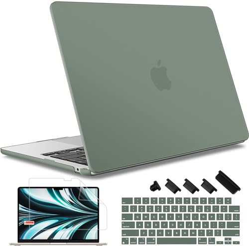 May Chen Case for MacBook Air 13/13.6-inch (M5/M4/M3/M2, 2022-2026 Models A3449 A3240 A3113 A2681), Lightweight | Closes Seamlessly | Ideal for Work Hard Shell Case, Midnight Green - color: Midnight Green