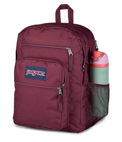 JanSport Laptop Backpack - Computer Bag with 2 Compartments, Ergonomic Shoulder Straps, 15” Laptop Sleeve, Haul Handle - Cherry Lacquer - color: Cherry Lacquer