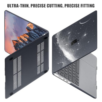 for MacBook Air 15 inch Case 2026-2023 Release M5 A3448 M4 A3241 M3 A3114 M2 A2941 Liquid Retina Display, Hard Shell Case with Keyboard Cover+Screen Film+Trackpad Film, Starry Sky - color: Starry Sky