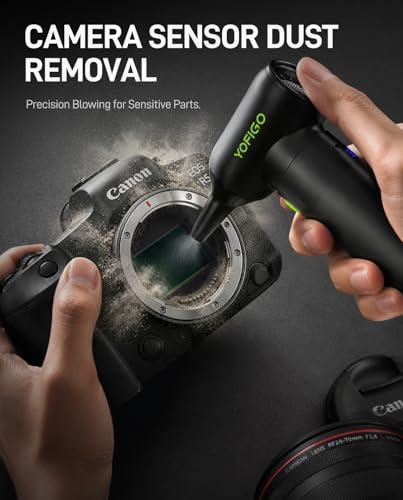 Compressed Air Duster, Clean Kit for Drone, Camera Lens & Computer | 3-Speed 150K RPM Deep Cleaning for PC, Keyboard, and Electronics. Eco-friendly Rechargeable Replaces Canned Air.