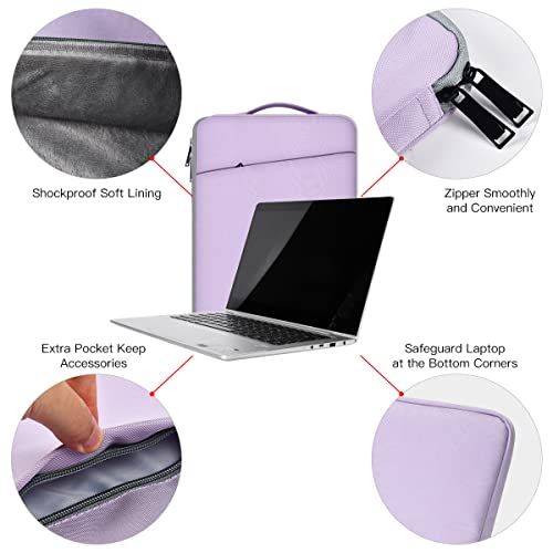 Laptop Case 15.6 Inch, Laptop Sleeve Computer Carrying Bag for HP Pavilion/Envy x360, Dell, ASUS VivoBook/ZenBook 15, HP Lenovo Samsung MSI Acer Chromebook Notebook Computer Case, Purple - color: Purple, size: 15-16 Inch