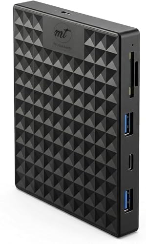 Nexus 500GB Portable External Hard Drive with Built-in Docking Station 5-in-1 USBC Hub, USB 3.1 10Gbps, SD & MicroSD, Bus-Powered, Compatible with MacBook, Laptop, iPad (500GB + 5-IN-1 DOCK) - size: 500GB + 5-IN-1 DOCK