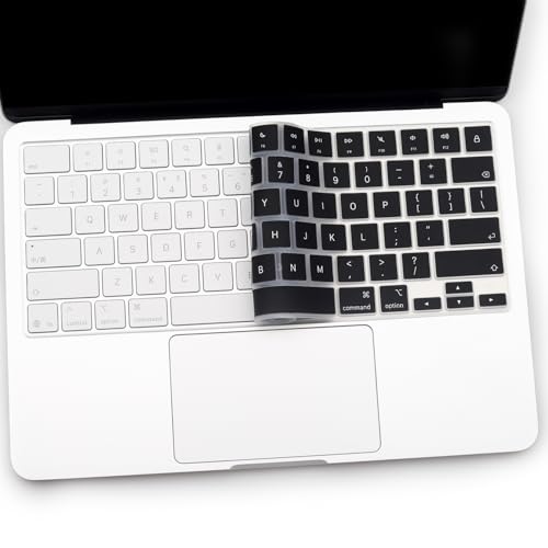 Keyboard Cover for 2026 New MacBook Neo 13 inch with Apple A18Pro Chip/A3404, MacBook Neo 13.0'' A18 Pro Accessory, US Layout Keyboard Skin-Black - color: Black