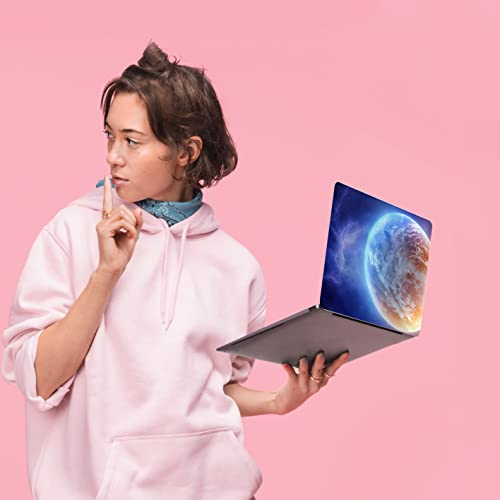 Laptop Skin Sticker,13.3 14 15 15.4 15.6 inch Laptop Skins,Universal Vinyl Decal,Dustproof Scratch Resistant Reusable Cover Protector with Free 2 Wrist Pads (Earth) - color: Earth