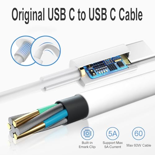 140W Mac Book Pro Charger, Original Quality USB C Super Fast Charger Cable Compatible with MacBook Pro/Air 16 14 Inch, M1 M2 M3 M4/ipad Pro/Samsung Galaxy and All USB C Device