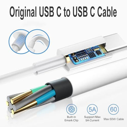 140W Mac Book Pro Charger, Original Quality USB C Super Fast Charger Cable Compatible with MacBook Pro/Air 16 14 Inch, M1 M2 M3 M4/ipad Pro/Samsung Galaxy and All USB C Device