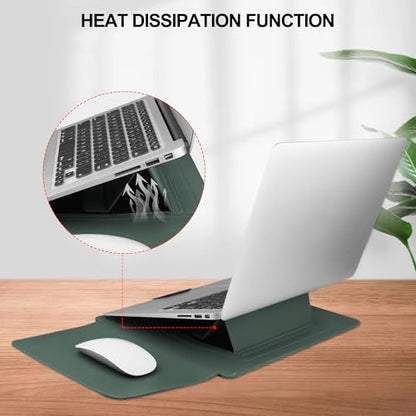 HoYiXi 15.6" Laptop Sleeve-Compatible with MacBook Pro 16/15.4'' MacBook Pro 15, Mac Air 15 - Waterproof Soft 15 16 inch pc case for HP, Dell, 15 inch Laptop Sleeve case,Green - color: green, size: 15.6'' /15-16 Inch Laptop Sleeve