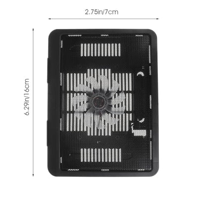 Sewroro Silent Laptop Cooling Pad with USB Powered Fan Non-Slip Adjustable Laptop Stand for Gaming and Office Use 12.99X9.84X0.94 Inch Cooling Accessory