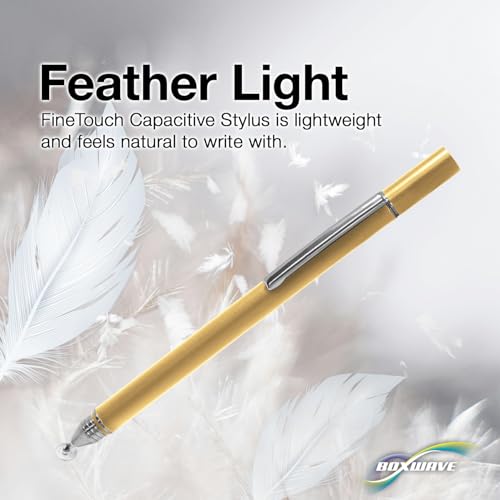 BoxWave Stylus Pen Compatible with HP Envy x360 Convertible 2-in-1 Laptop (15.6 in) - FineTouch Capacitive Stylus, Super Precise Stylus Pen - Champagne Gold