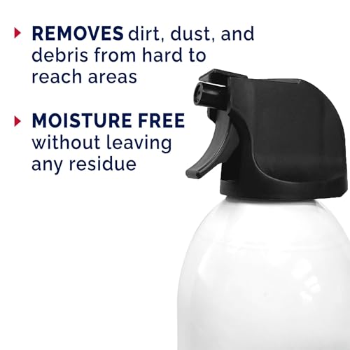 Compressed Gas Electronics Duster Spray, 10 oz, Powerful Air Duster for Computer, Keyboard, Laptop, Office Equipment, Moisture-Free, Residue-Free