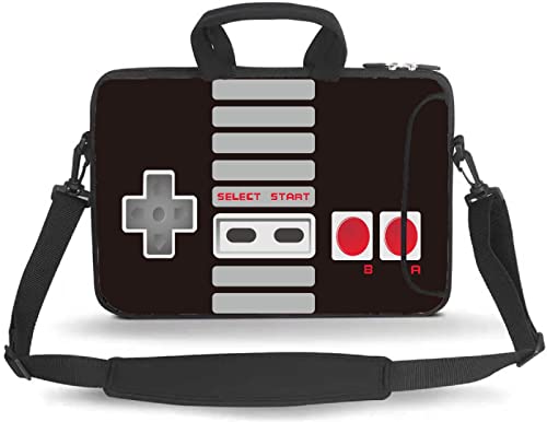 11 11.6 12 12.5 13 inches Case Laptop/Chromebook/Ultrabook/Notebook PC Messenger Bag Tablet Travel Case Neoprene Handle Sleeve with Shoulder Strap(Games) - color: Games, size: 11-13.3 inch