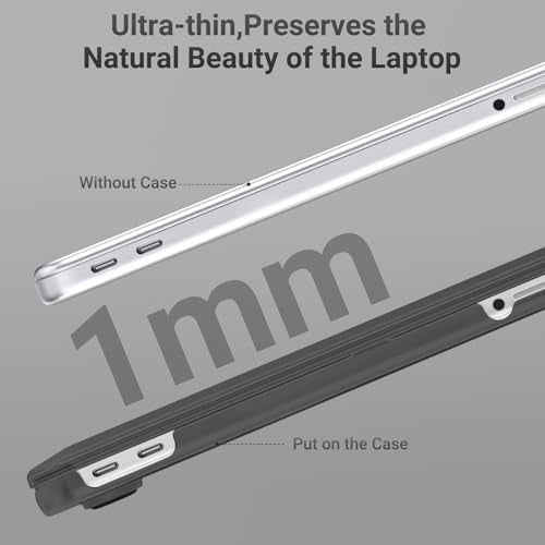 MOSISO Compatible with MacBook Neo Case 13 inch 2026 A3404 A18 Pro Chip | Ultra-Thin Surpass Natural Beauty Seamlessly Closes Protective Hard Shell Case Cover, Crystal Black - color: Crystal Black