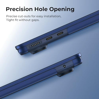 BlueSwan Flexible Case for MacBook Air 13 inch, M5 M4 M3 M2 2026-2022 | Anti-Scratch Protective Laptop Cover with Grippy Matte Texture, Seamless Fit and Lightweiht, Frosted Midnight - color: Frosted Midnight, size: Air 13.6-inch (2026-2022)