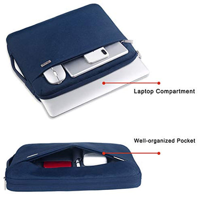 Voova 13.3-13 Inch Laptop Sleeve, Laptop Cover, MacBook Case, Blue | Slim splash-proof 13-inch laptop sleeve compatible with MacBook Air/Pro M1-M5, HP, Lenovo, Asus and Acer for daily use - color: Blue, size: 12.6-13.6 Inch