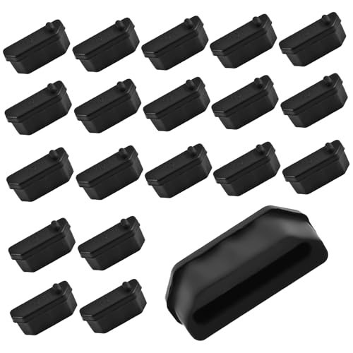 20 Pcs HDMI Anti-dust Cap, Protector Cover, Black Silica Gel | Anti-dust Port Plug Cover Cap, Black Silica Gel Protector for Computers Monitor Tv Router, Dust Prevention for Ports - color: Black, size: HDMI