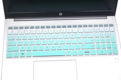 Keyboard Skin Compatible for HP Pavilion Laptop 17z 17-cn 17-cp, HP Laptop 17t 17.3 17z-cp000/cp300/cp200 17t-cn300/cn200/cn000 17-cn2165cl 17-cn3033cl 17-cp2033dx 17-cp0700dx 17-cp0012dx (Ombre Mint) - color: Ombre Mint