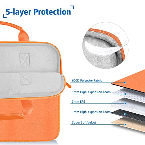 Hseok Laptop Sleeve 13.3-14 inch Case with Small Pouch, Neoprene Computer Bag Compatible with MacBook Neo/Pro 14 M5/M4/M3/M2/M1, Mac Air/Pro 13.3, XPS 14 and Most 13-14 inch Notebooks,O02G01 - color: O02g01, size: 13"-14"