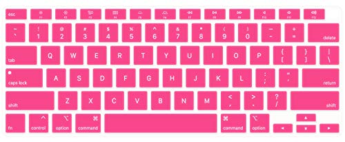 Se7enline for MacBook Pro 13/16 inch Keyboard Cover 2019-2026,Gradient Pink | Silicone Waterproof Dustproof Durable Washable Laptop Accessories Protective Skin Protector 2019/2020/2021/2022/2023,Pink - color: Pink