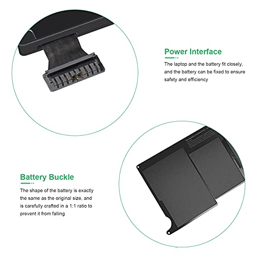 Futurebatt A1406 A1465 Replacement for MacBook Air 11 inch A1495 (Mid 2011 2012 2013 Early 2014 2015) MJVM2LL/A MD711 MD223 MC968 020-7376-A 020-7377-A(Not for A1370 A1375) - size: A1406 13.19, 8.27, 0.59in