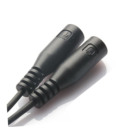 STOBOK 3.5mm Y Splitter Audio Cable Adapter for Headphone and Microphone Dual Female Output for Headsets Compatible PCs and Laptops
