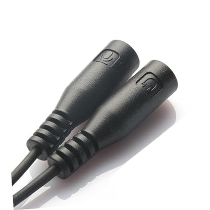STOBOK 3.5mm Y Splitter Audio Cable Adapter for Headphone and Microphone Dual Female Output for Headsets Compatible PCs and Laptops