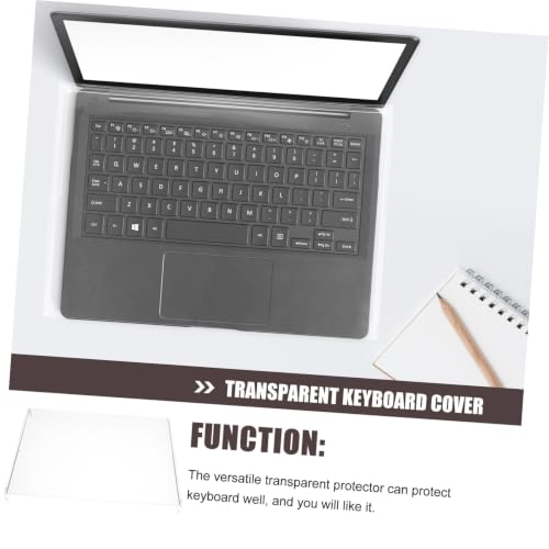Transparent Keyboard Protector Cover 15.74X10.43X1.57In Waterproof Acrylic Keyboard Dust Cover Versatile Protective Case for Laptop and Mechanical Keyboards - size: 40.00X26.50X4.00CM