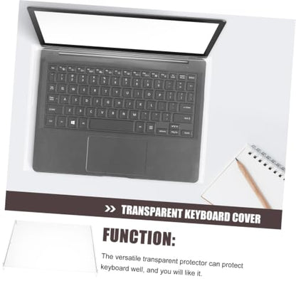 Transparent Keyboard Protector Cover 15.74X10.43X1.57In Waterproof Acrylic Keyboard Dust Cover Versatile Protective Case for Laptop and Mechanical Keyboards - size: 40.00X26.50X4.00CM