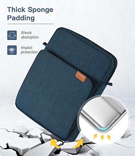 MoKo 13.3-14 Inch Laptop Sleeve Carrying Bag with Shoulder Strap & Handle - color: Indigo, size: 13.3-14 inch