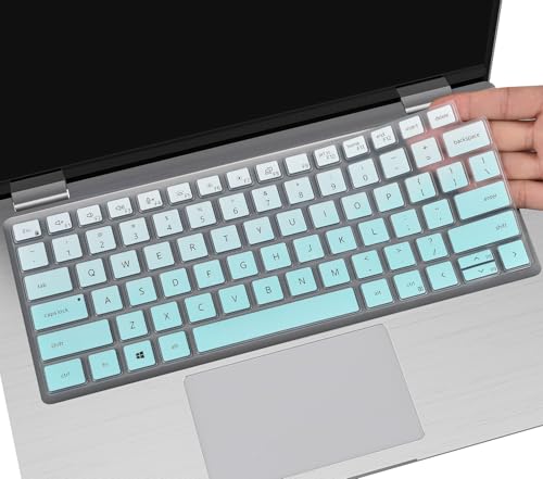 CaseBuy Keyboard Cover for Dell Latitude 7420 7430 7440 7450 14, Latitude 3450 3440 5450 5440 5430 5431 5420 9420 9430, Latitude 9510 9520 7520 15.6 & 7650 7640 16" Laptop Skin-Ombre Mint - color: Ombre Mint