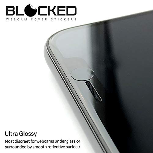 BLOCKED Stackable Webcam/Camera Vinyl Covers | 57 Low-Tack Reusable Webcam Sticker | 3-Sizes | Black 57-Pack (Ultra Glossy) - color: Black 57-pack | Ultra Glossy