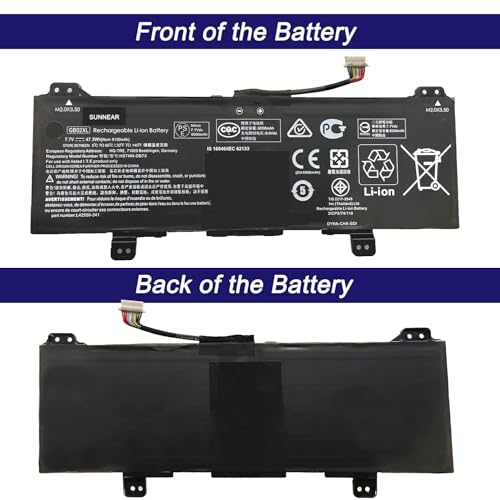 GB02XL/GM02XL L42583-005 Battery Replacement for HP Chromebook x360 11 G1/G2 EE (Education Edition), Chromebook 11A G6/G8 EE, 11 G7/G8 EE, 14 G5 14-DB0051CL L42583-002 HSTNN-UB7M L42550-271 - size: 12.2*4.41*1.26 inches GB02XL