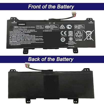 GB02XL/GM02XL L42583-005 Battery Replacement for HP Chromebook x360 11 G1/G2 EE (Education Edition), Chromebook 11A G6/G8 EE, 11 G7/G8 EE, 14 G5 14-DB0051CL L42583-002 HSTNN-UB7M L42550-271 - size: 12.2*4.41*1.26 inches GB02XL
