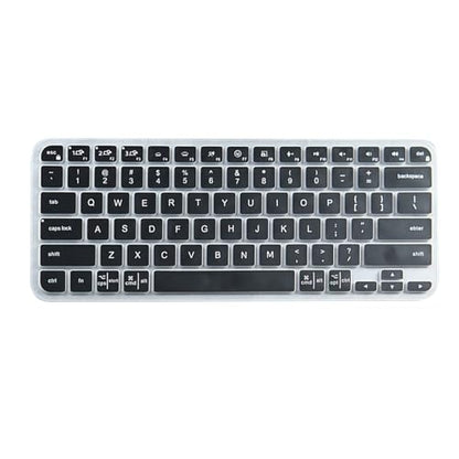 Waterproof Laptop Keyboards Covers Silicone Protective Film for Keys Wireless Keyboards - color: Black