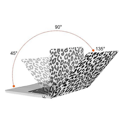 MOSISO Compatible with MacBook Air 15 inch Case M5 M4 M3 M2,Transparent | Protective Leopard Grain Hard Shell&Keyboard Cover&Screen Protector for MacBook Air 15.3 inch A3241 A3114 A2941 2026-2023 - color: Transparent